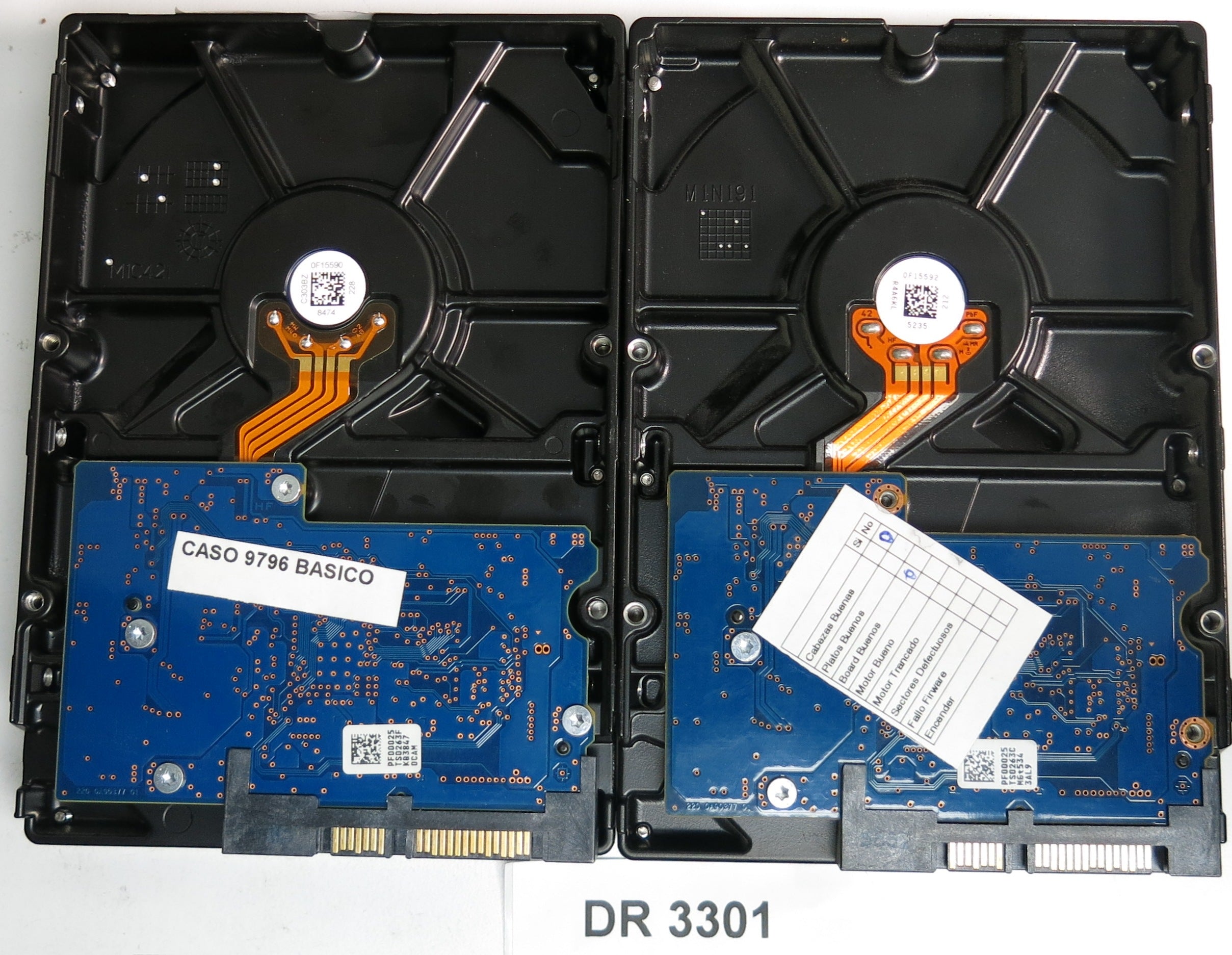 DT01ACA100  SN: 68NYPYBNS HDJ,  1.0TB 3.5 PCB: 220 0A90377 01,