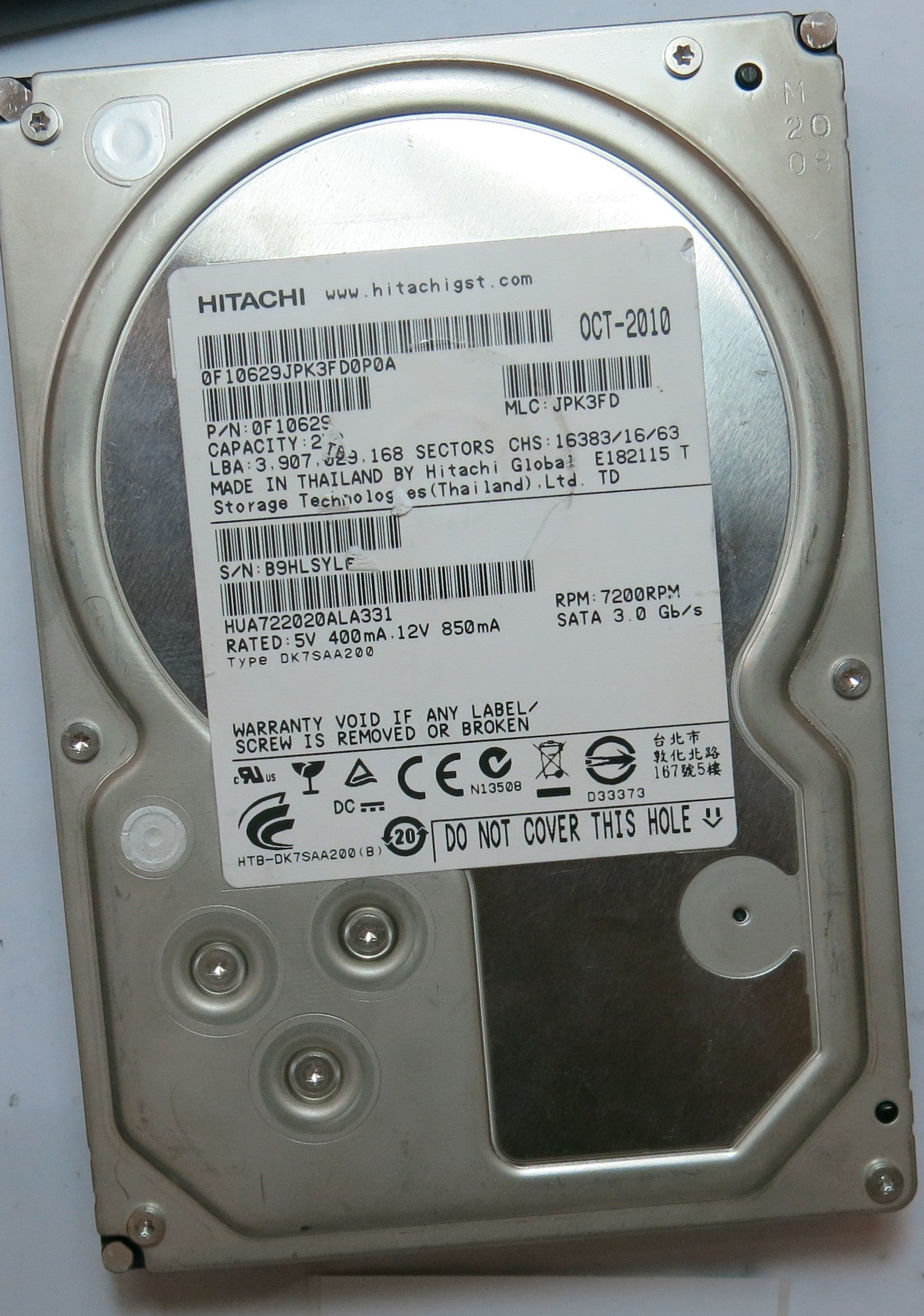 HUA722020ALA331 PCB 110 0A90201 01,  2,TB