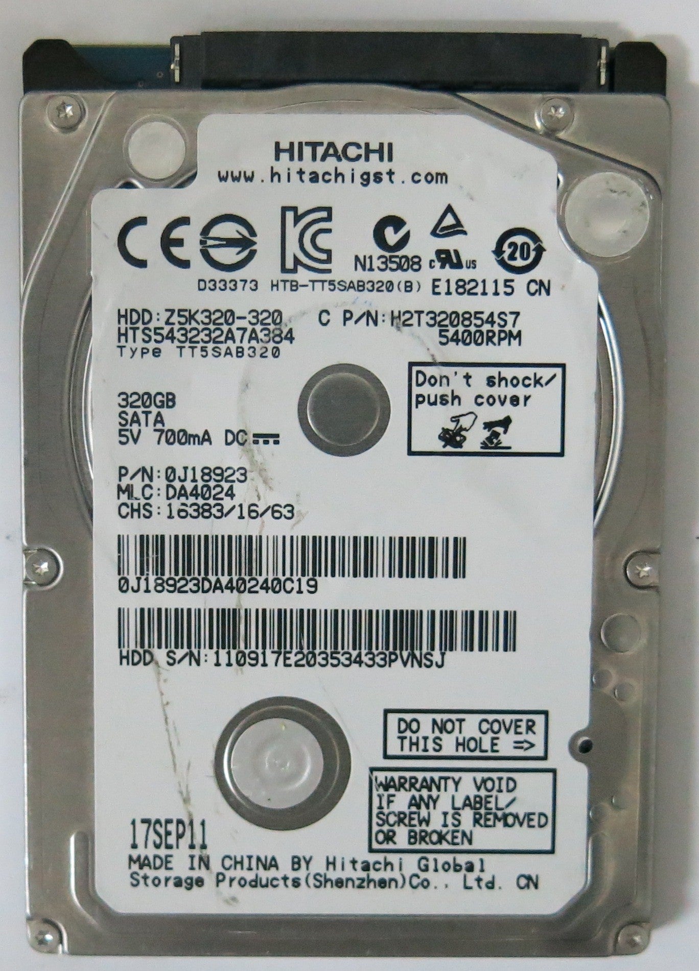 HTS543232A7A384 PCB 220 0A90269 01 320GB