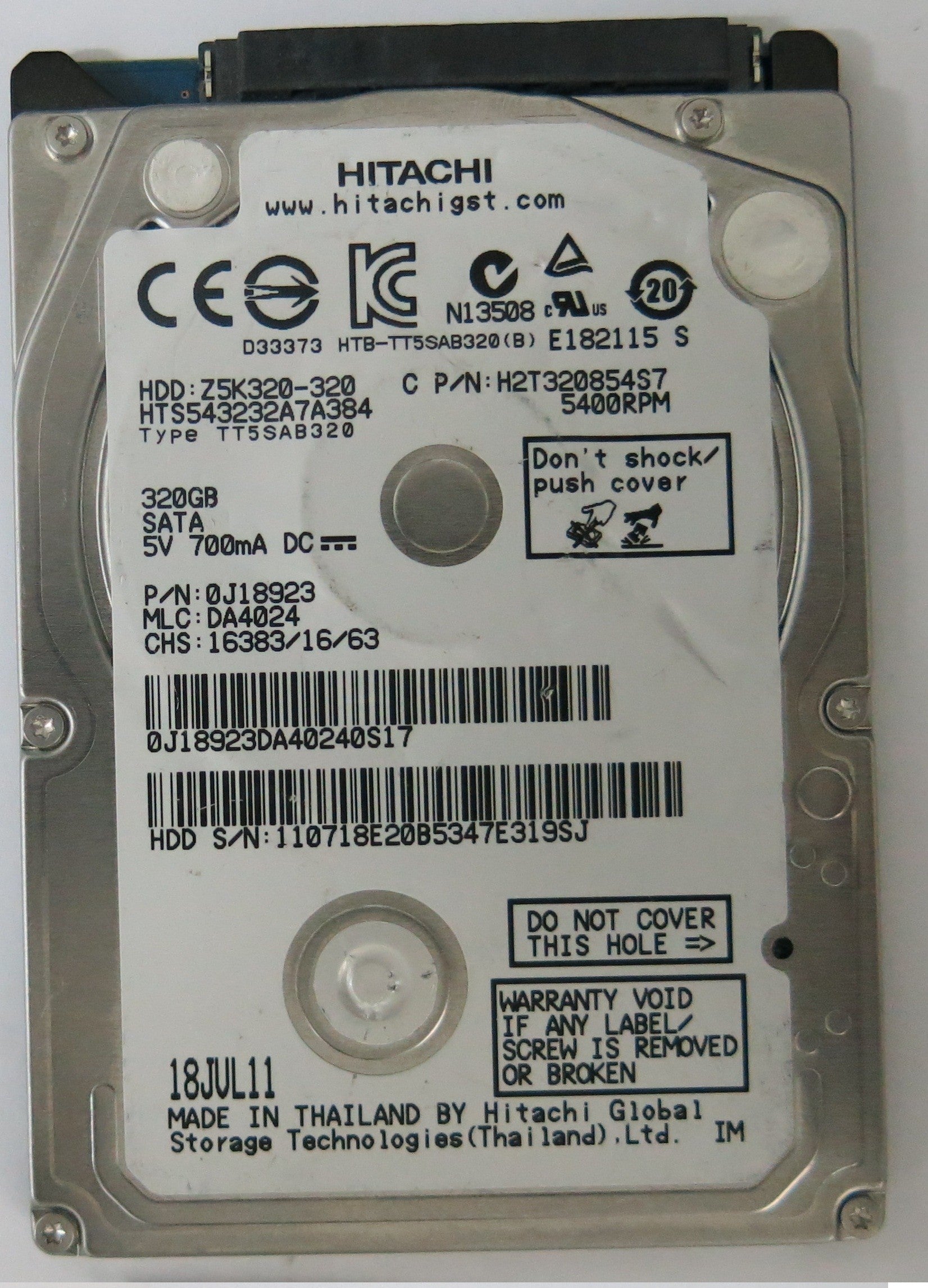 HTS543232A7A384 PCB 220 0A90269 01 320GB
