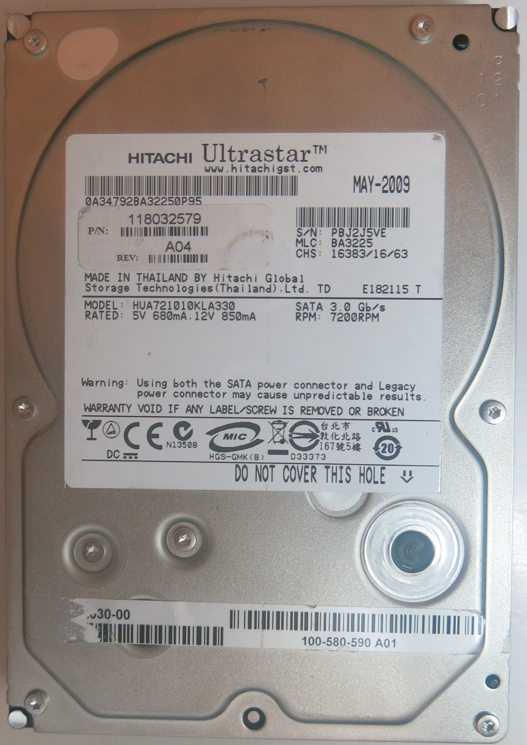 HUA721010KLA330, MLC BA2622, 110 0A29636 01 PCB