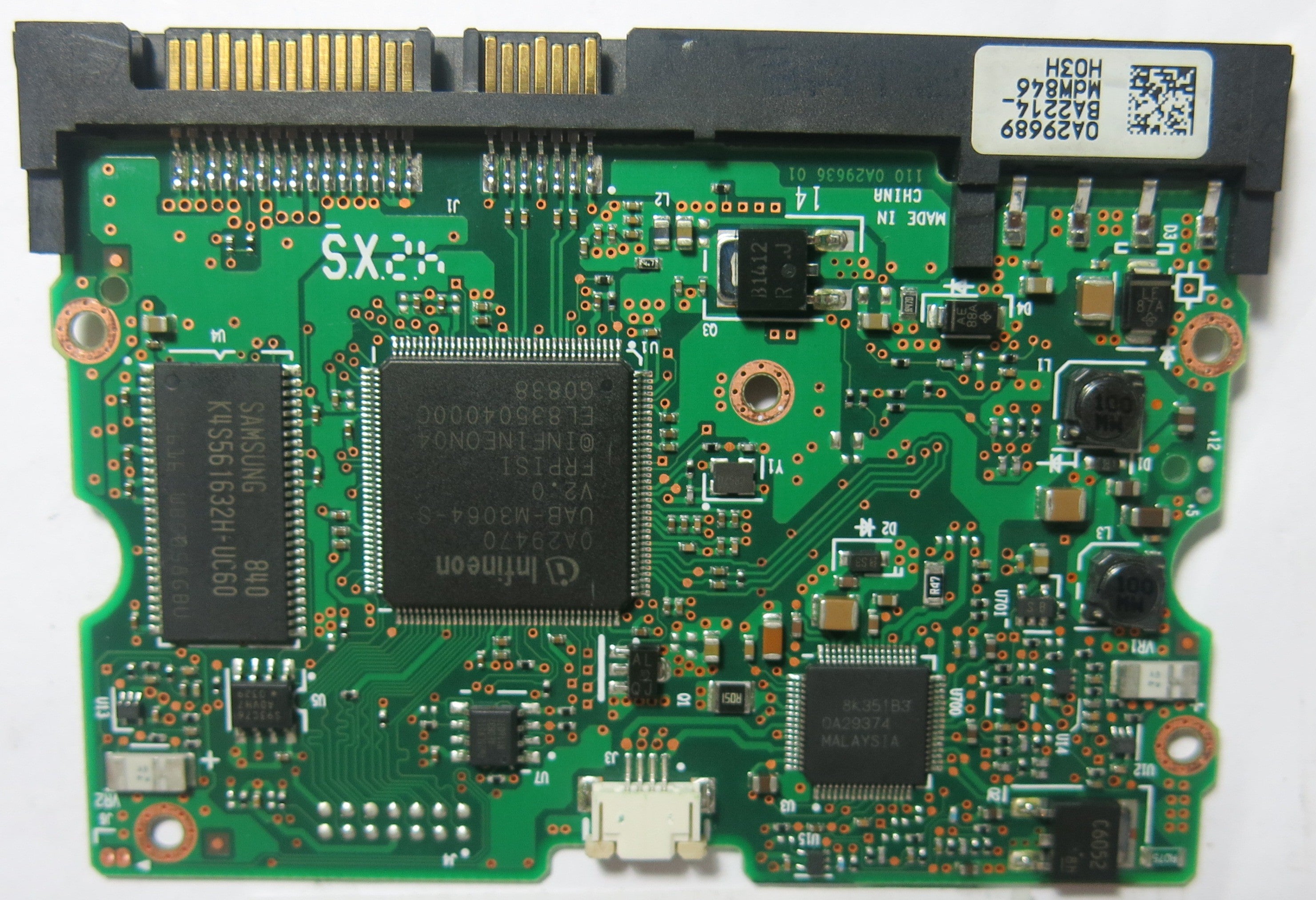 HUA721050KLA330 MLC BA2588 110 0A29636 01 PCB
