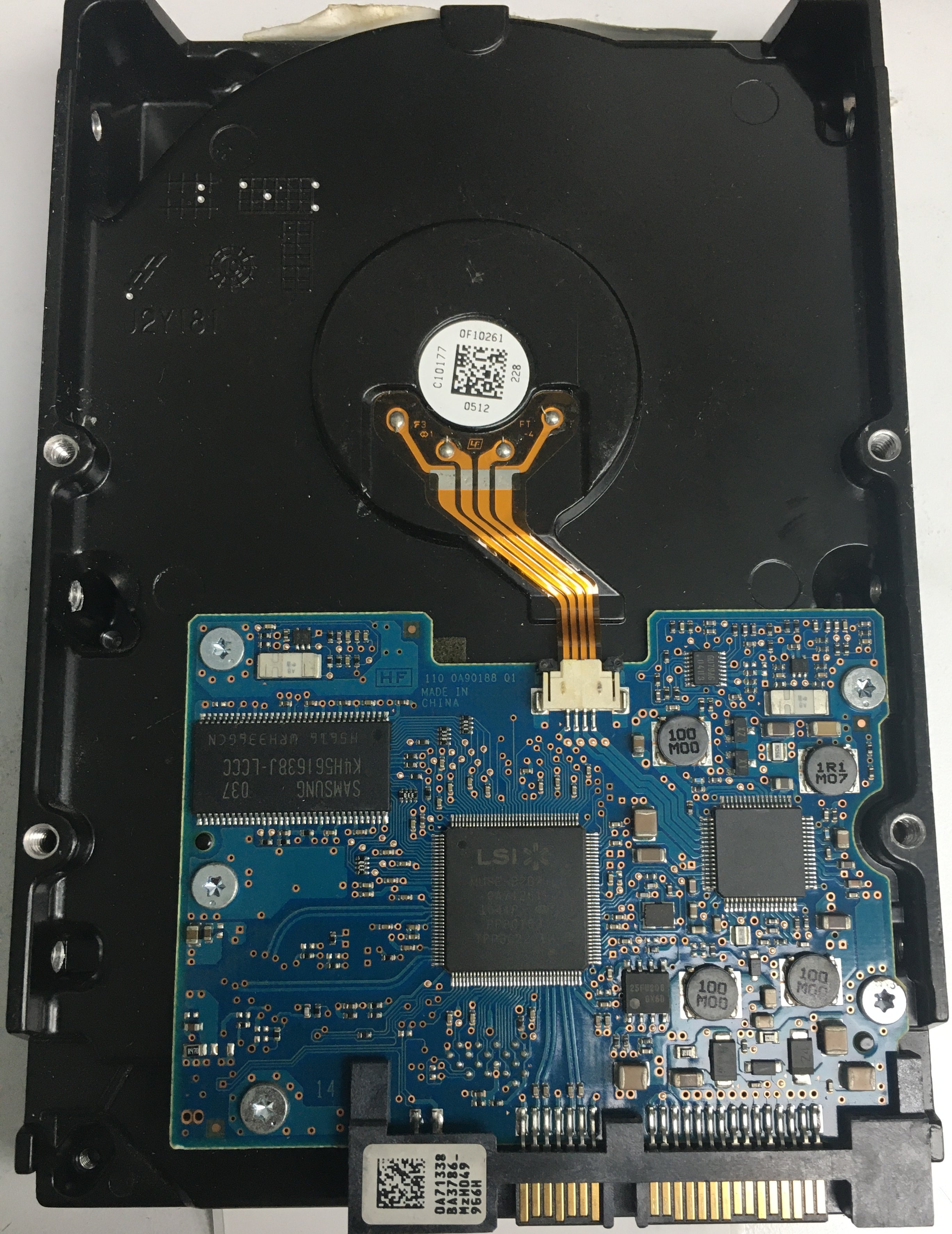 HUA722050CLA330, Serial Number: HZ0VSM3L, P/N: 0F12626, 500GB 3.5, PCB: 110 0A90188 01