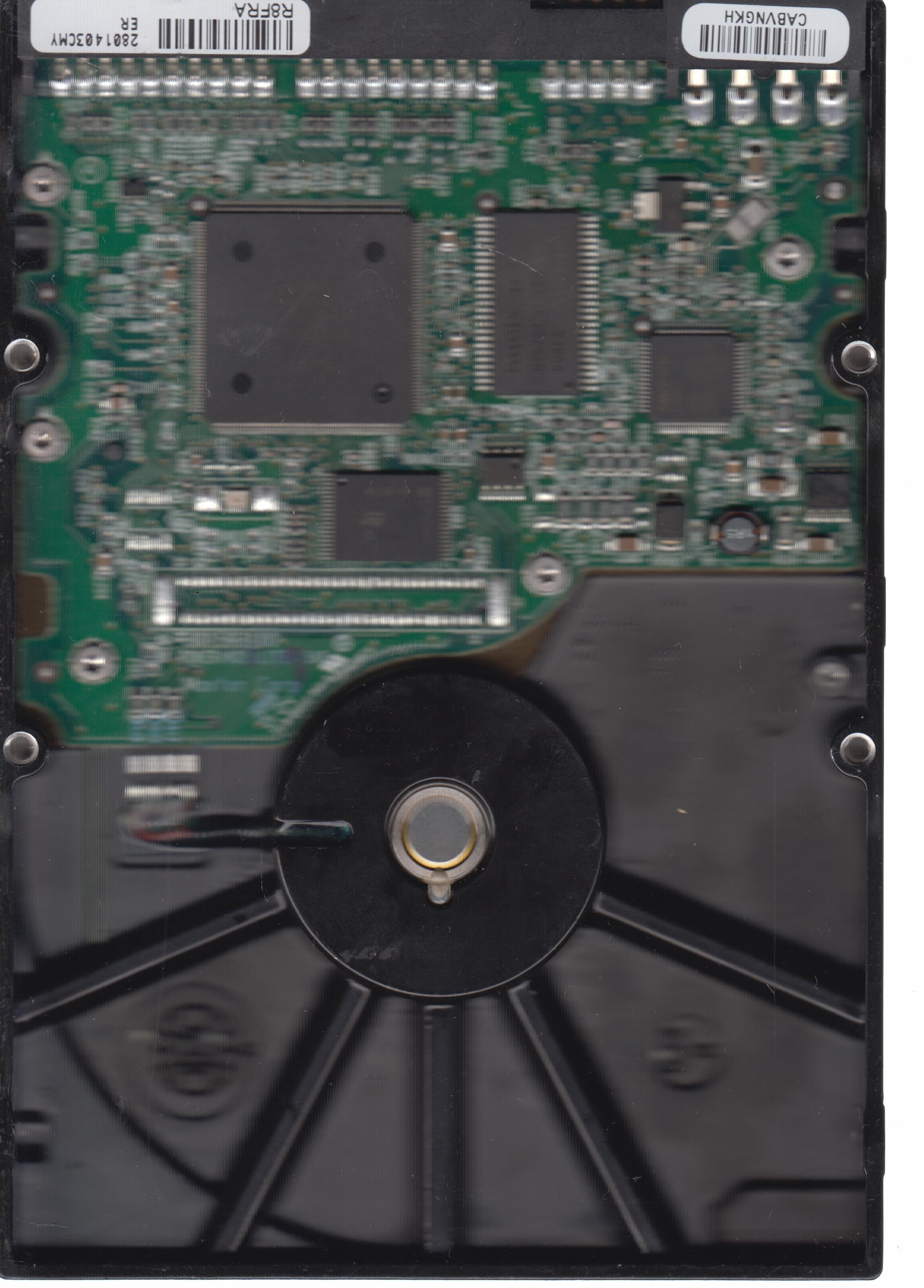 MODEL: 4R120L00306P1,  Serial Number: R30V4SSE,  120GB 3.5,    PCB: 301593100,  Main Chip: AGERE POKER D.7,