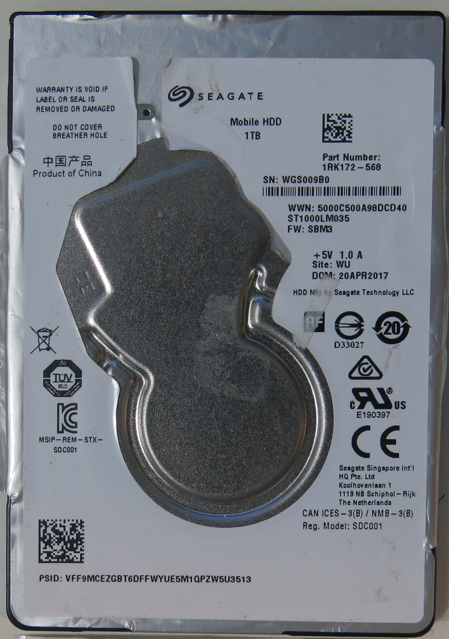 SEAGATE ST1000LM035, SBM3 PCB