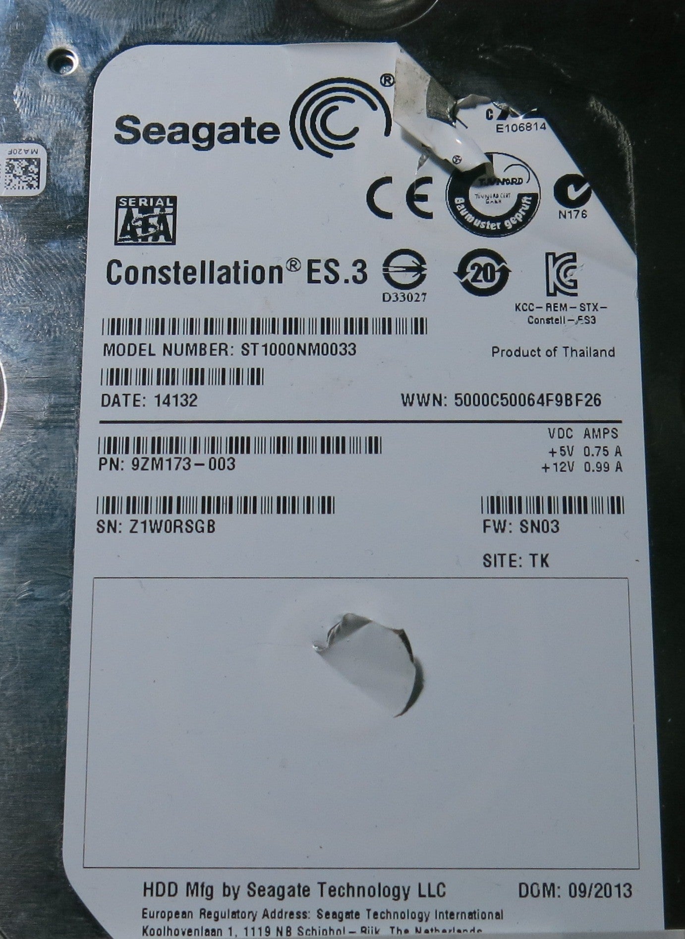 SEAGATE ST1000NM0033,  PCB