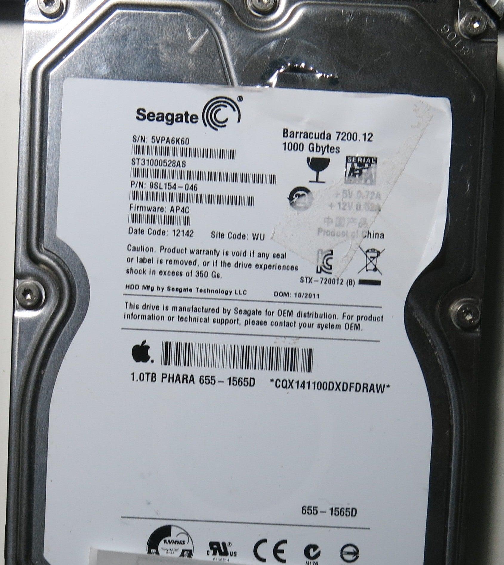 SEAGATE ST31000528AS, AP4C PCB