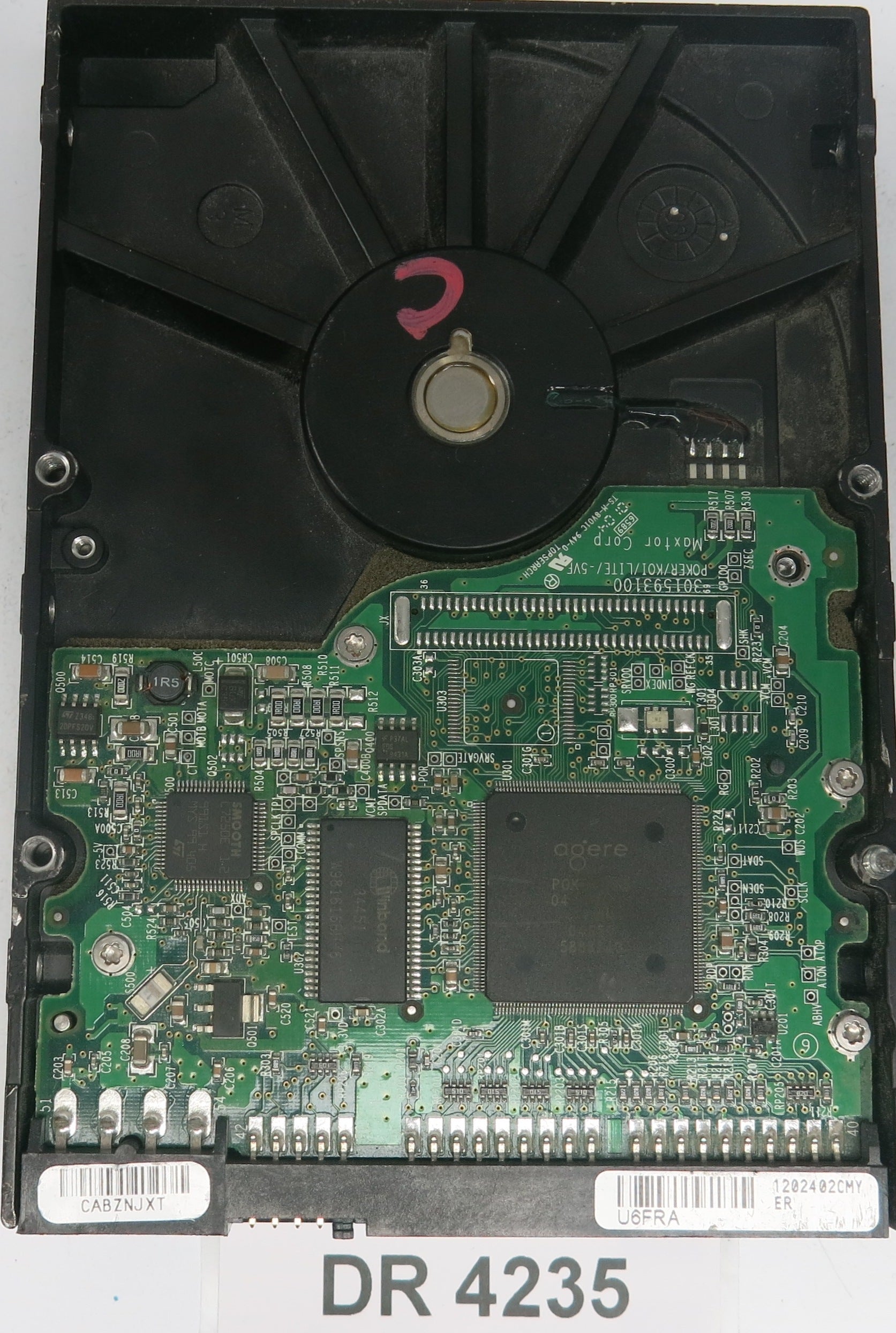 4R160L00430P4,  Serial:r4148VDE,  160GB 3.5,  PCB:301593100- REV A