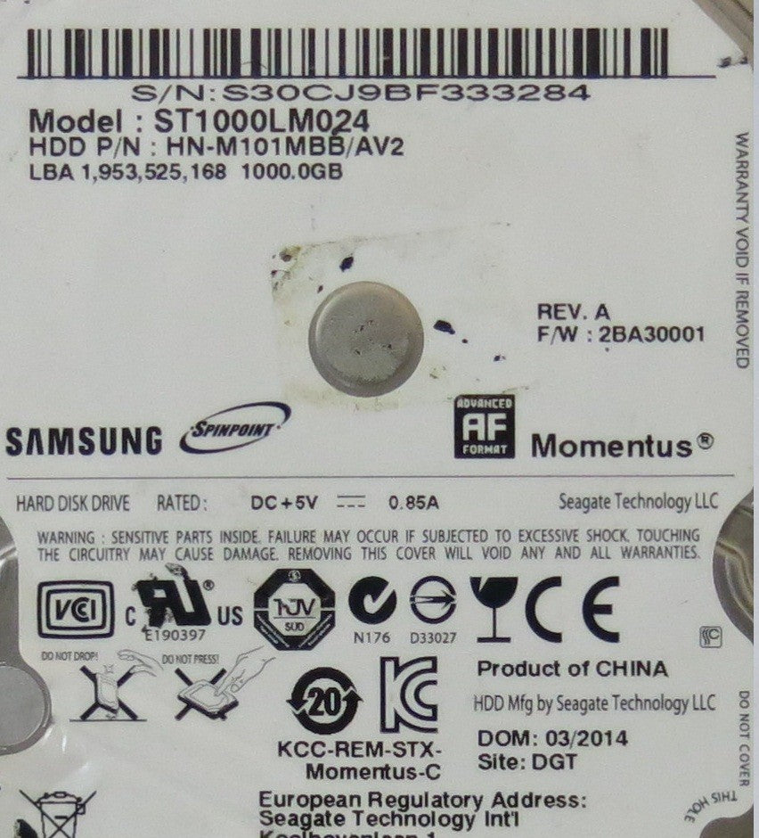 ST1000LM24 100750903 03 PCB