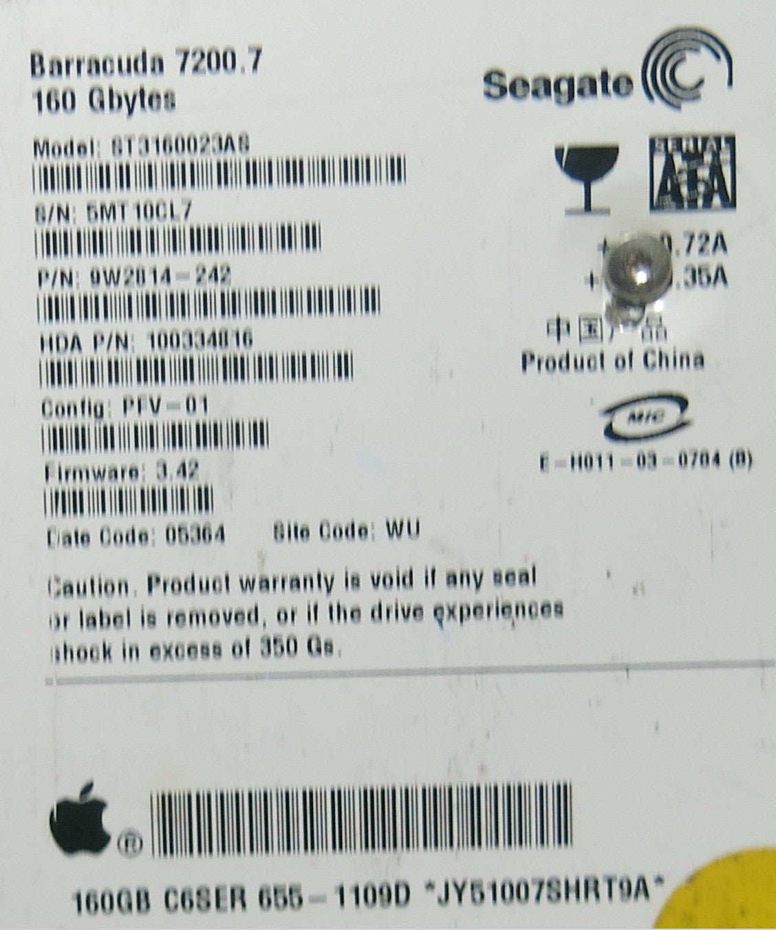 ST3160023AS 100717520 REV B PCB
