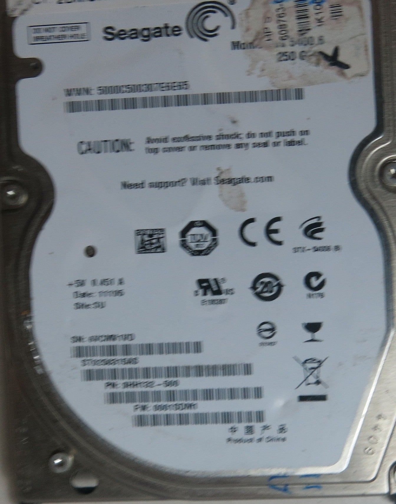 ST9250315AS, PN 9HH132-500, 100536286 REV E PCB