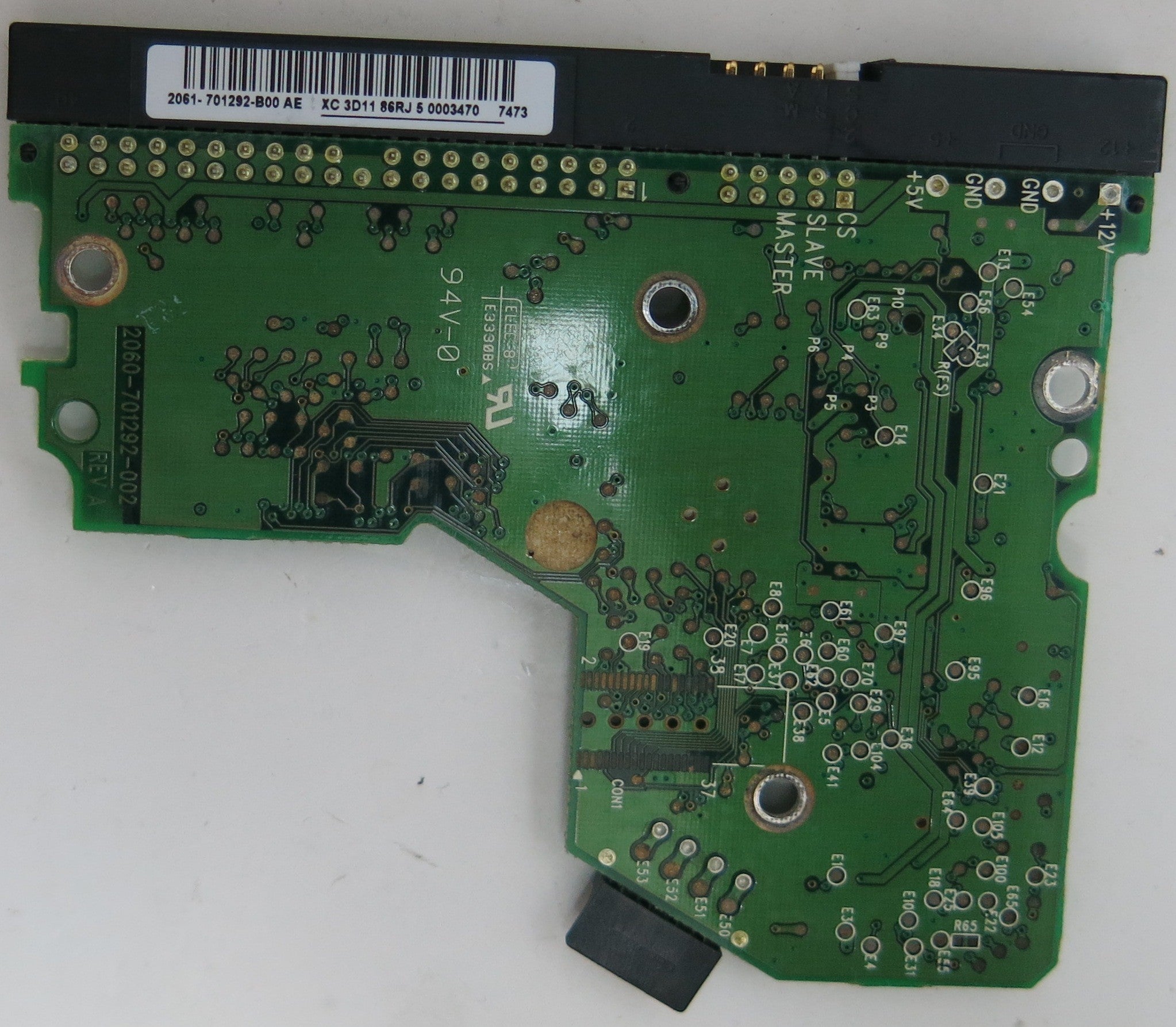 WD1600BB-56RDA0, DCM HBBANTJCHN, 2060-701292-002 REV A PCB