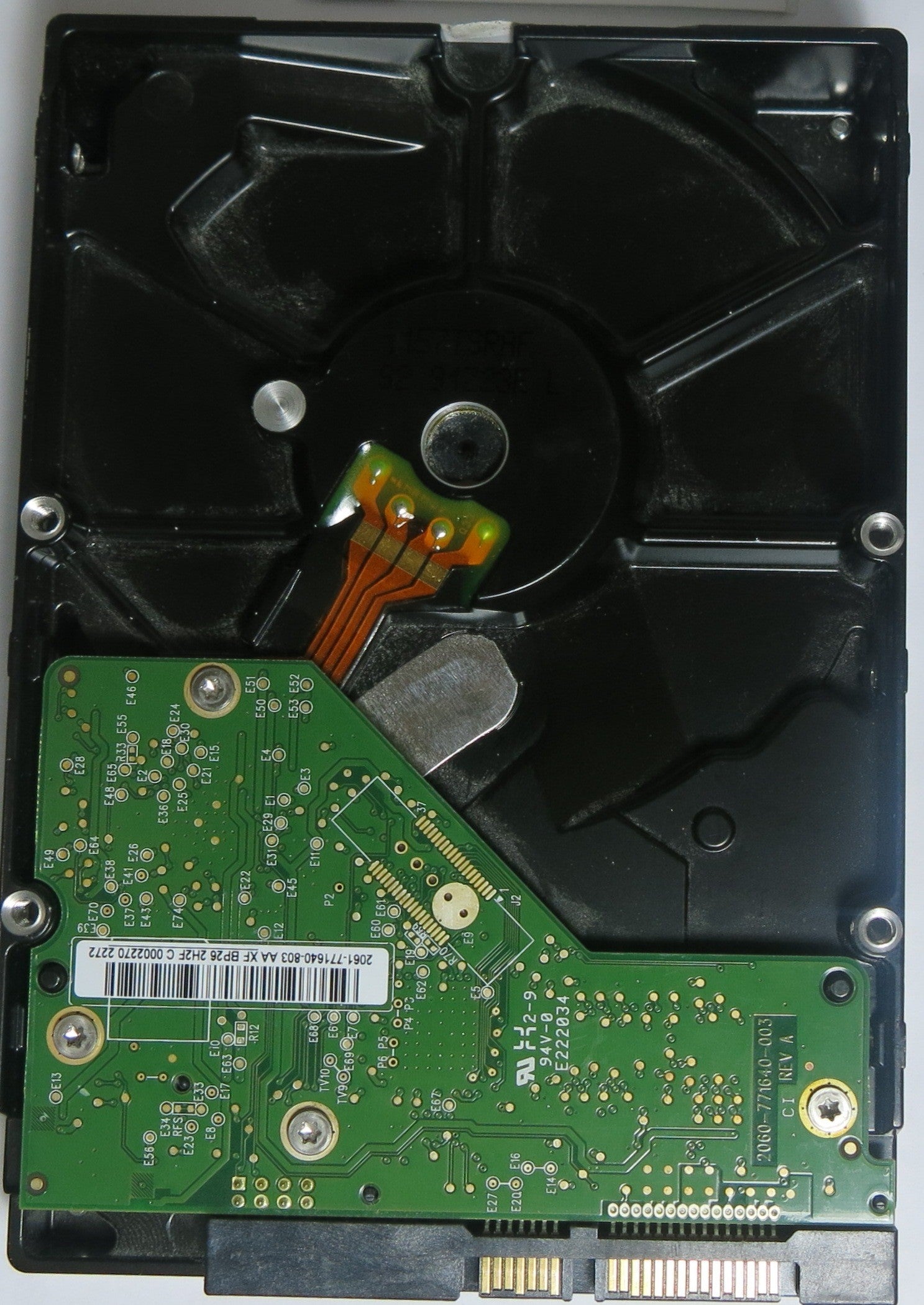 WD5000AVDS-63U7B1 PCB: 2060-771640-003 REV A SERIAL NUMBER: WCAV9W161233 DCM HBNNNHV2CGB