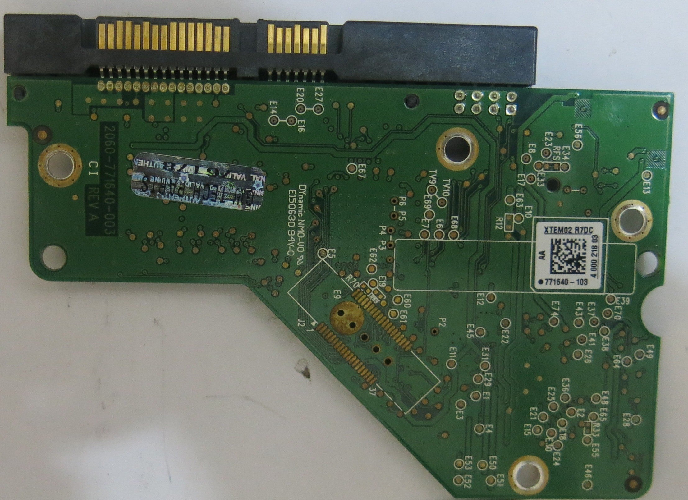 WESTERN DIGITAL WD1600AAJS-00L7A0 DCM EBNNHTJCE 2060-771640-003 REV A