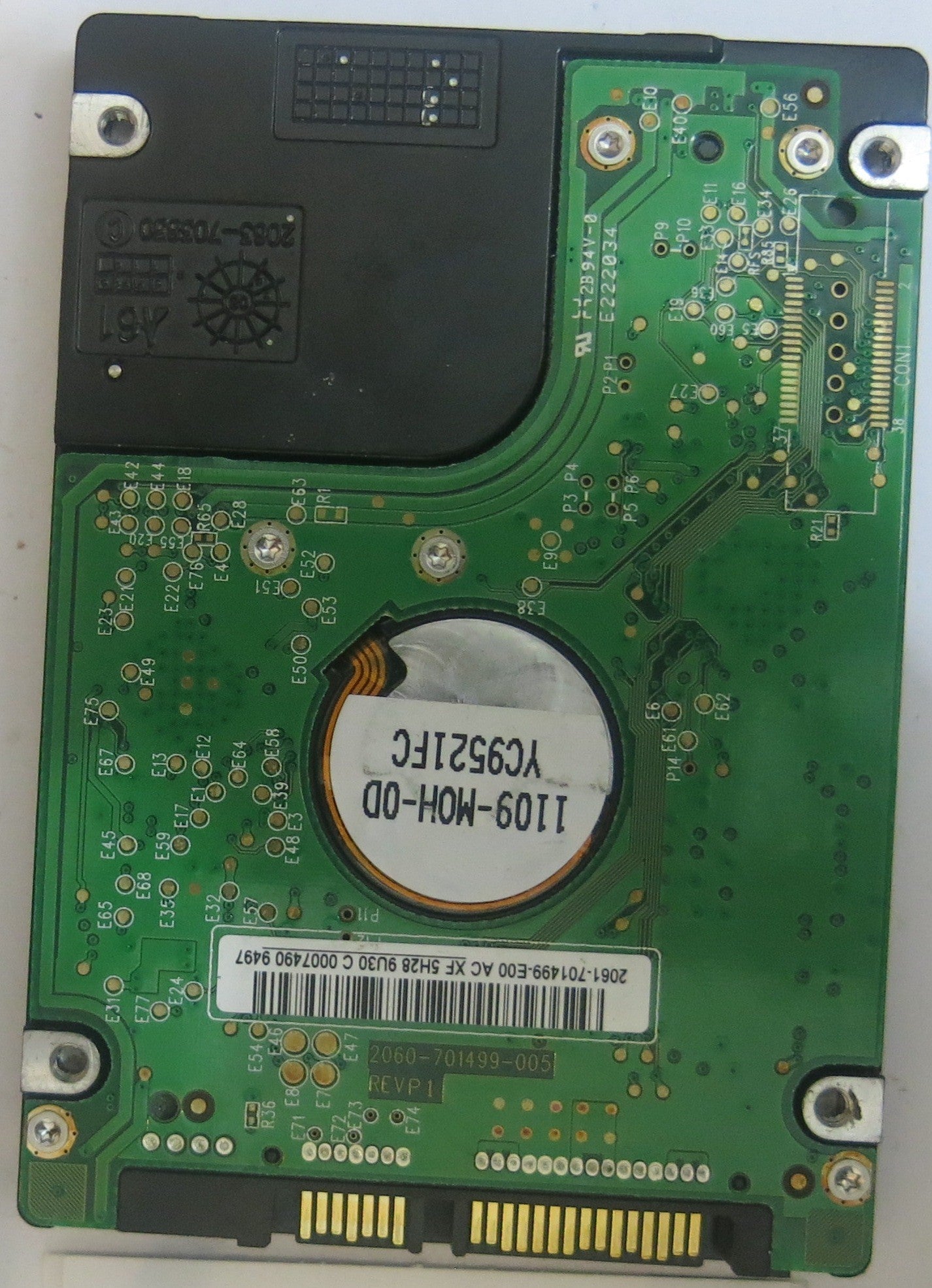 WD1600BEVT-75ZCT2, DCM:FANTJHBB, PCB: 2060-701499-005 REV P 1, SERIAL NUMBER: WXV0E49HAA84,