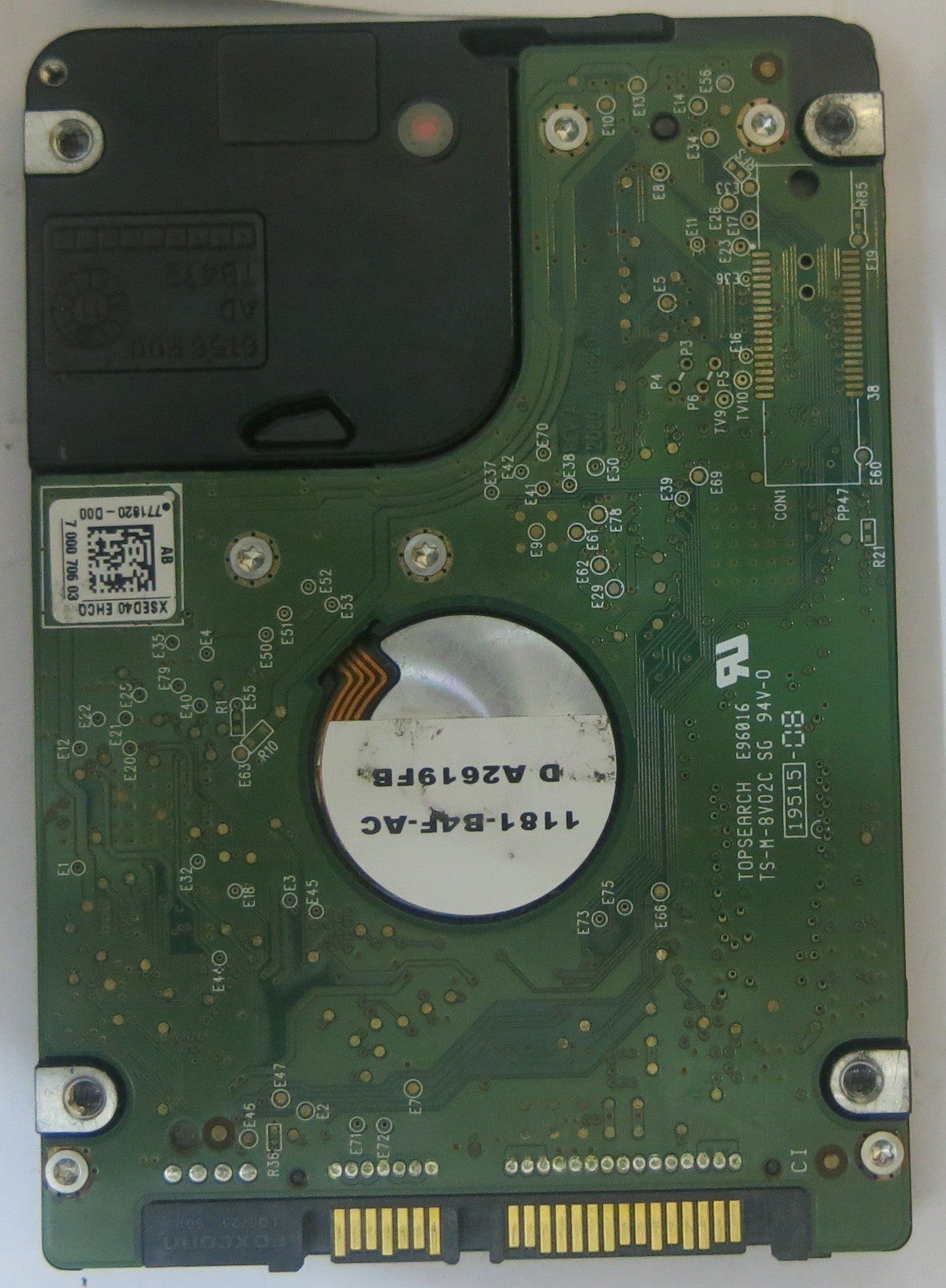 WD1600BPVT-00JJ5T0, DCM:EHMTJAN, PCB: 2060-771820-000 REV A, SERIAL NUMBER: WXS1E32TFUKM,