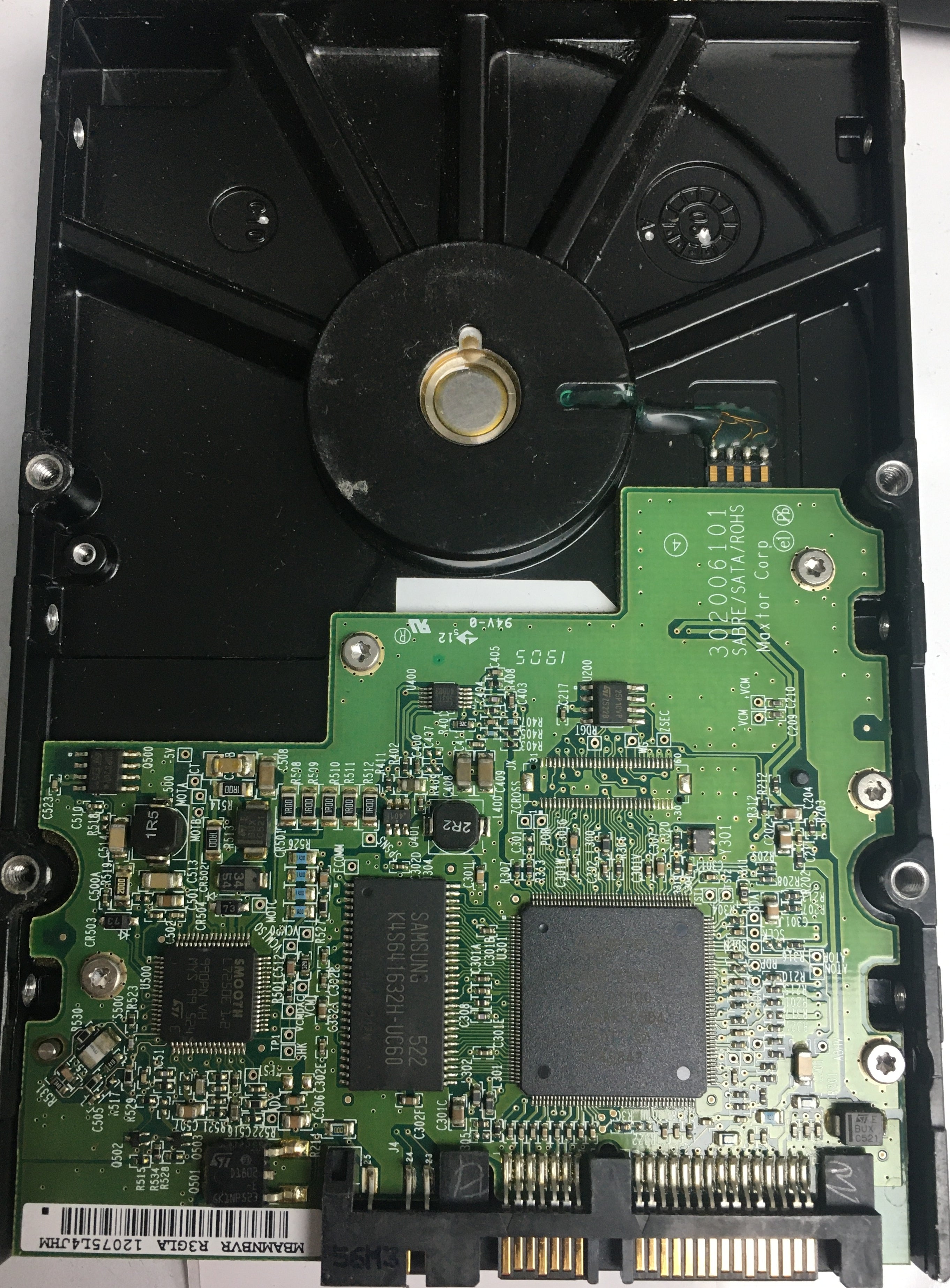 6L120M0,  Serial:L309A2CH,  120GB 3.5,  PCB:302006101- REV A