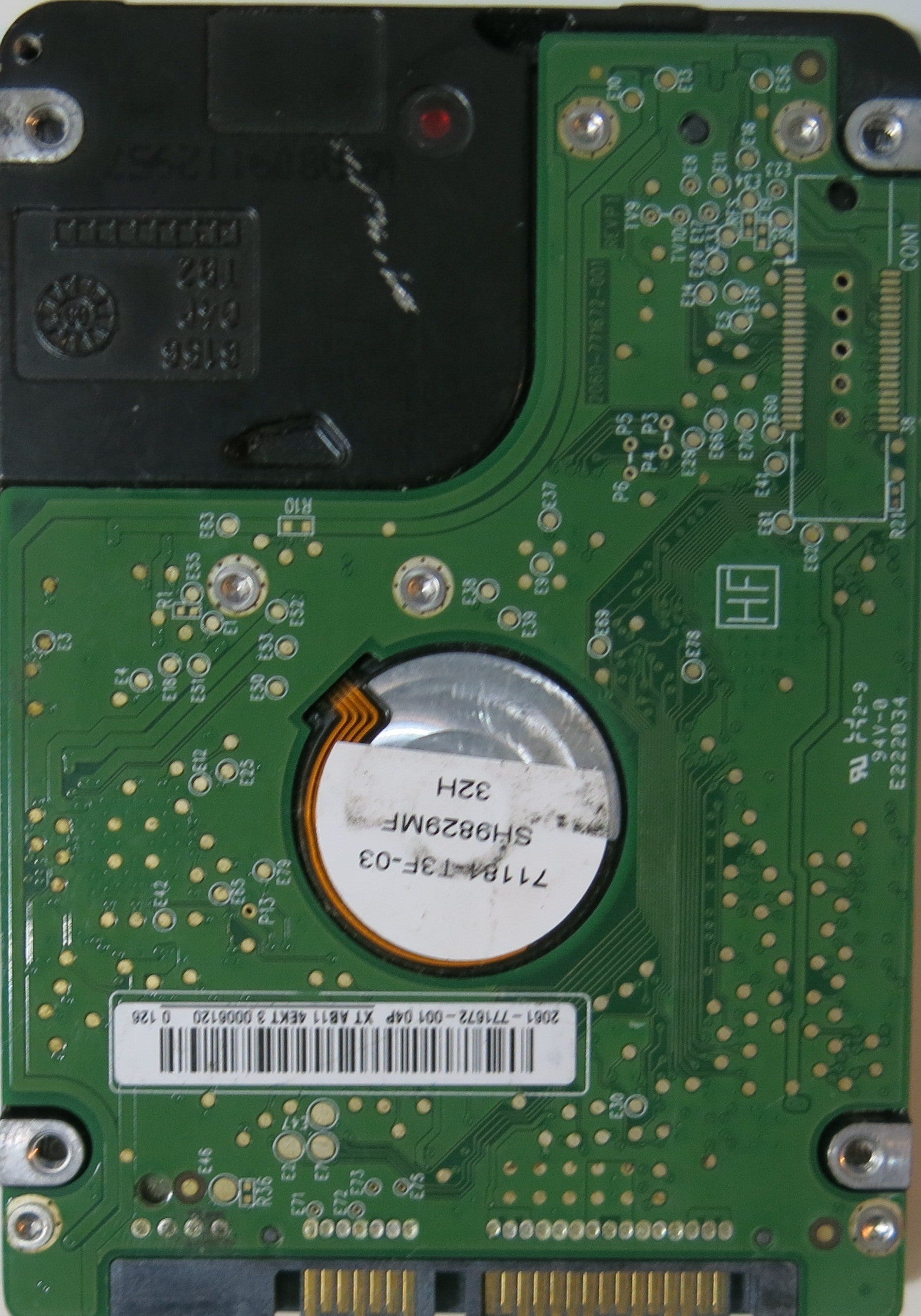 WD2500BEVT-00A23T0 PCB 2060-771672-001 REV P1,  250.GB