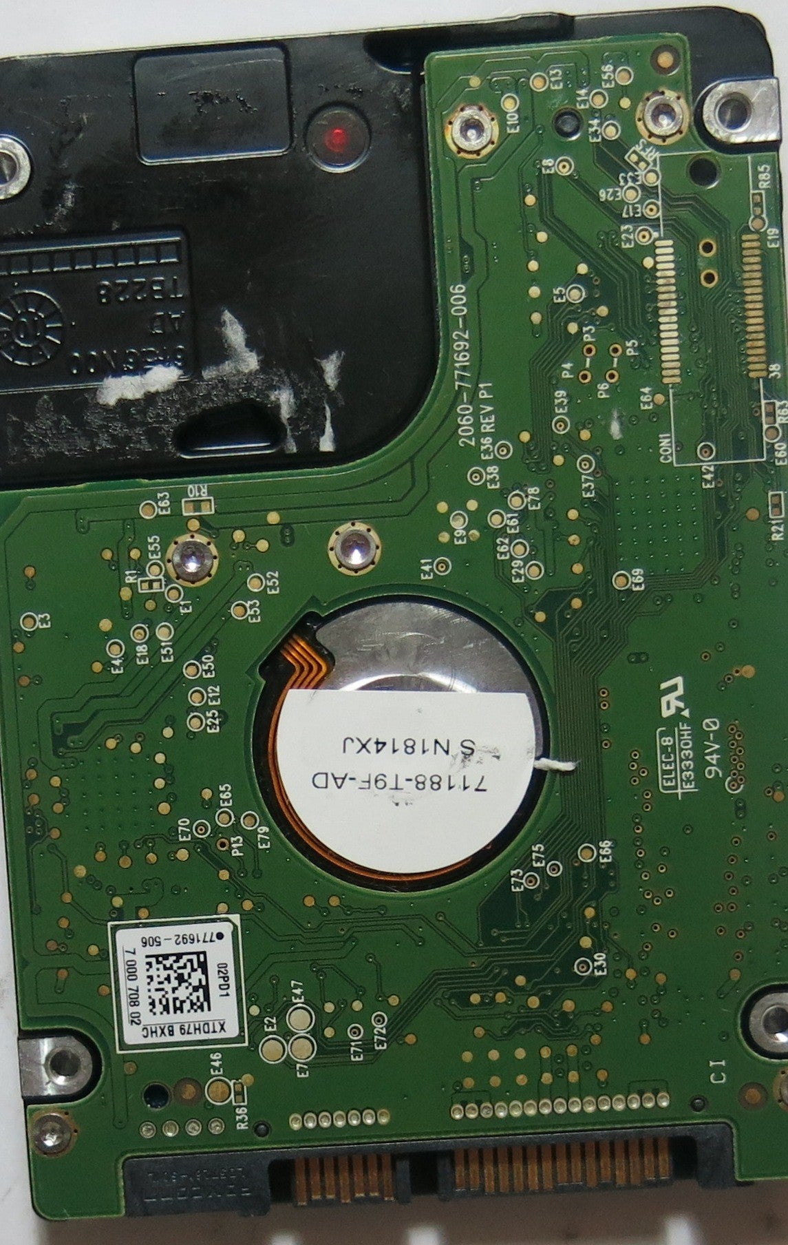 WESTERN DIGITAL WD3200BEKT'60PVMT0 PN FW HECTJABB 320,GB