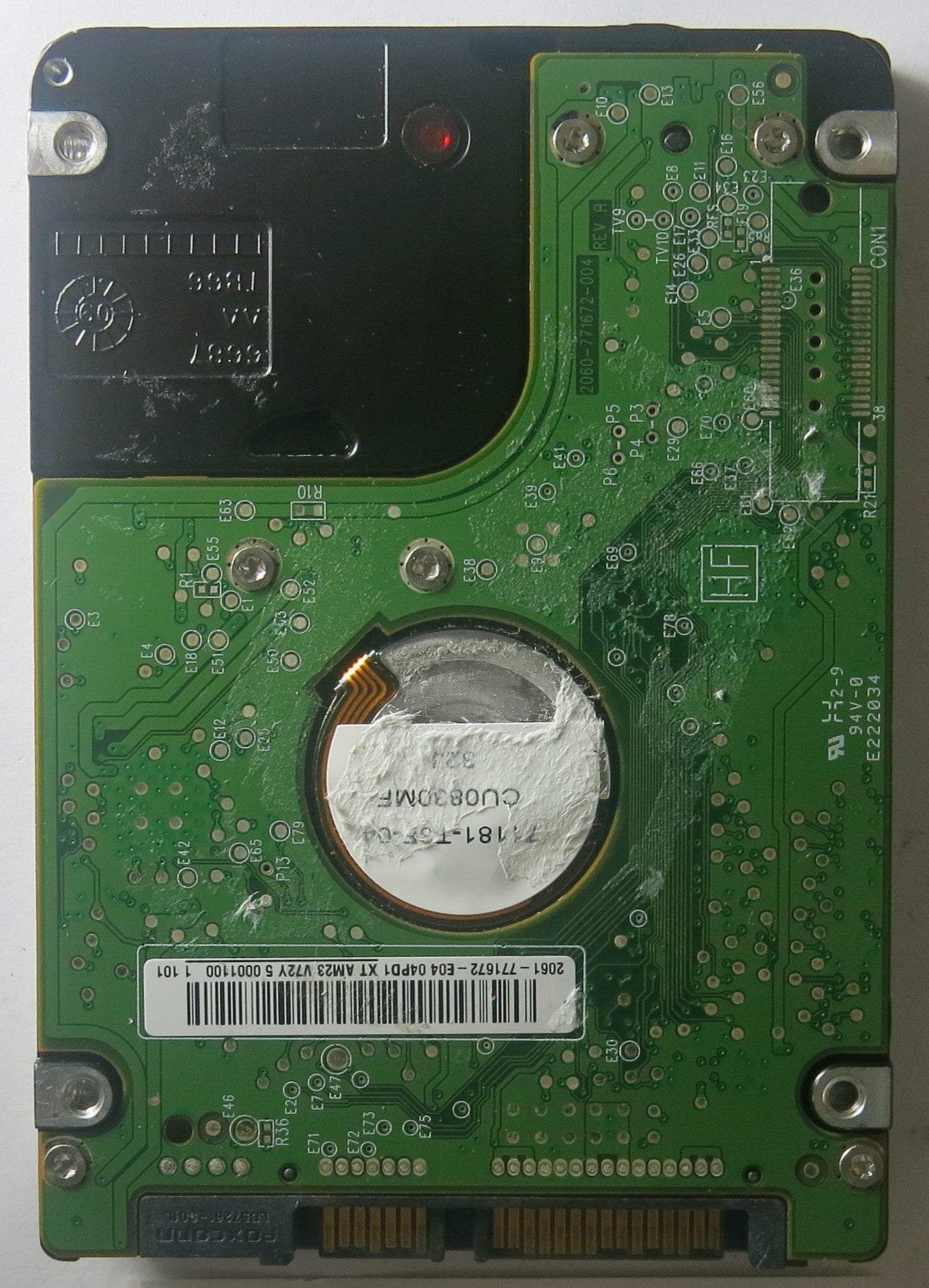 WD3200BPVT-22ZEST0, DCM: HHMTJABB, SERIAL NUMBER: WXL1A80Y0275, PCB: 2060-7716-004 REV A