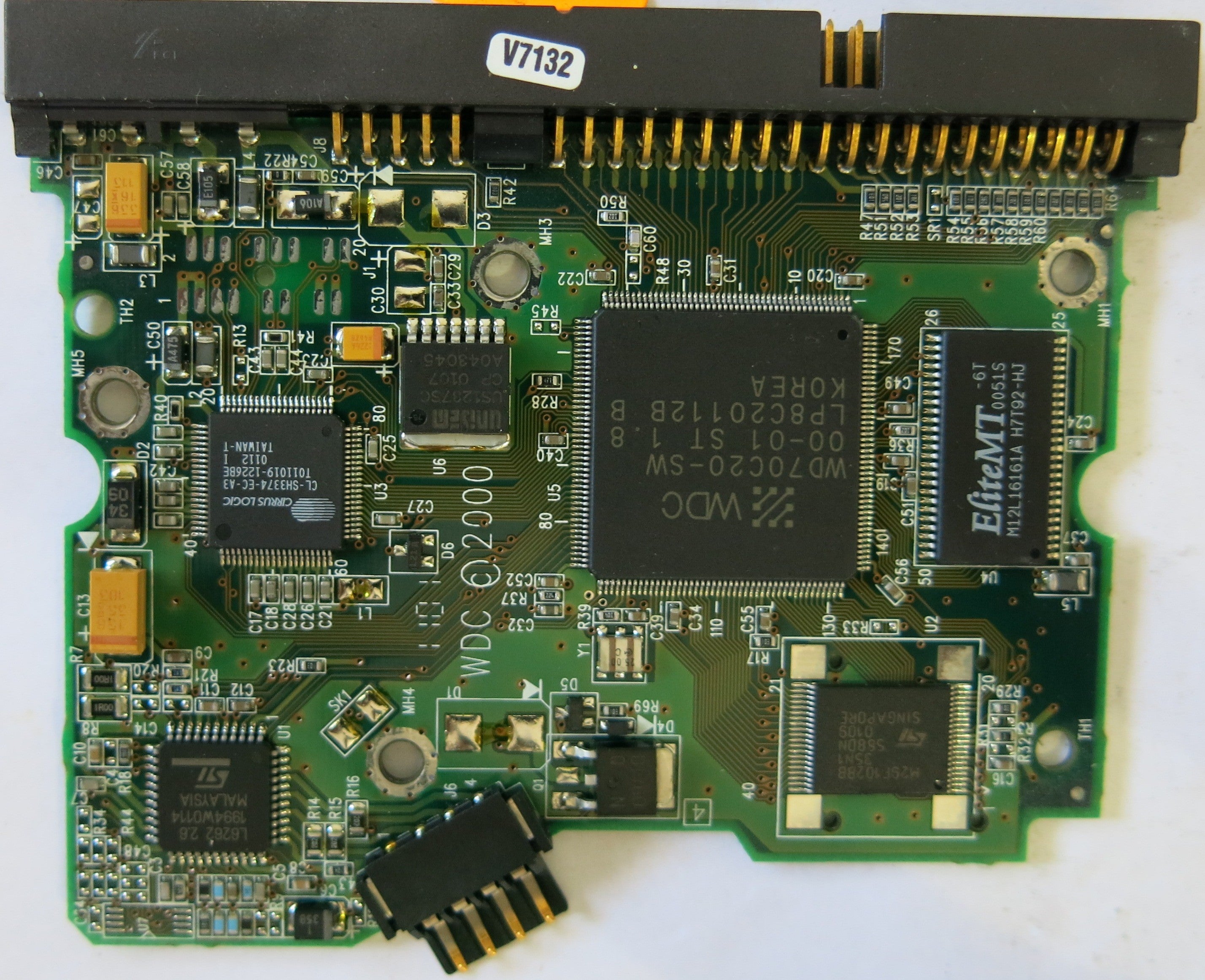 WESTERN DIGITAL WD400BB-00AUA1 2060-001003-001 REV A PCB