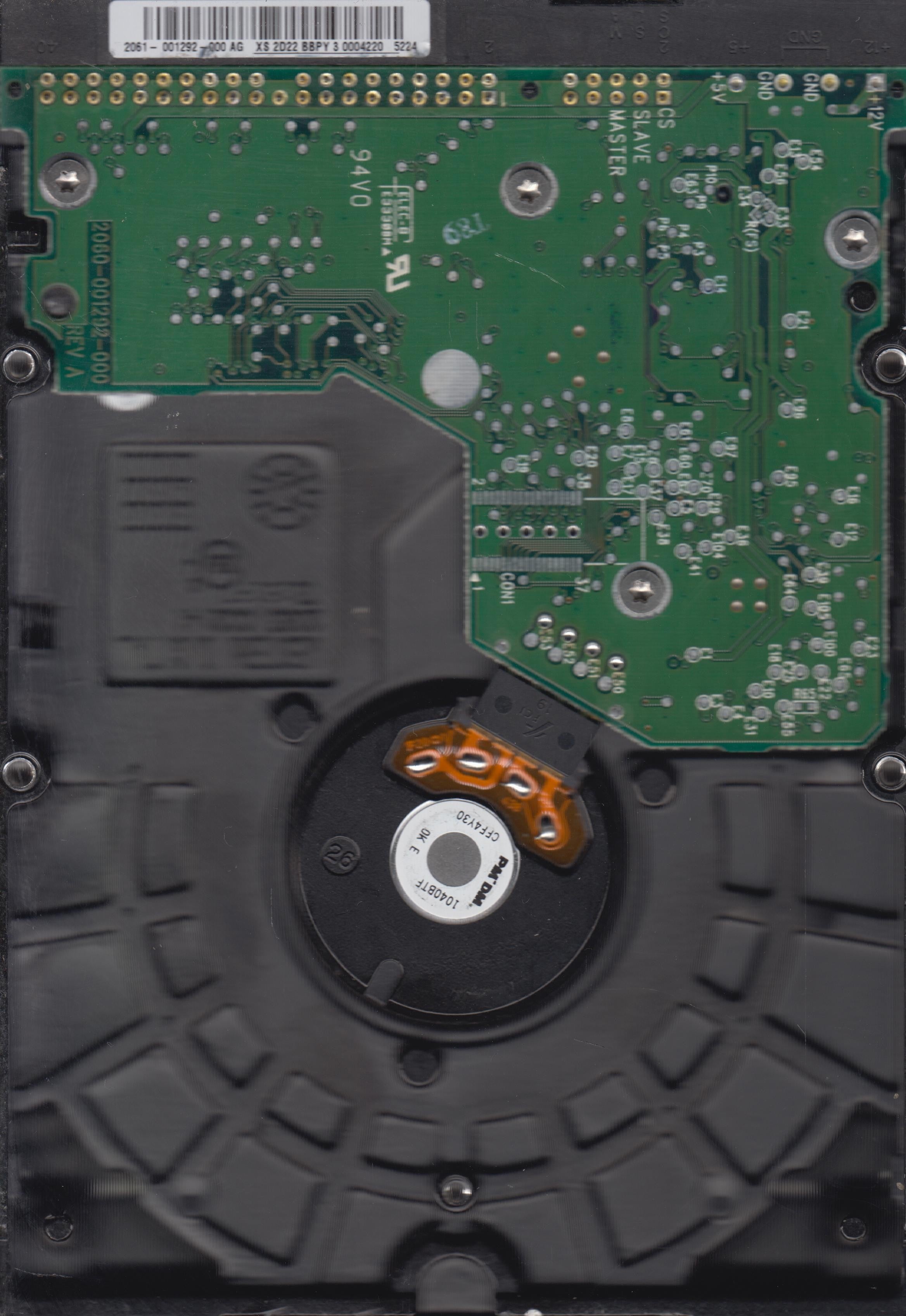 WD400BB-75JHA0 DCM ESBACTJAA 40GB 3.5