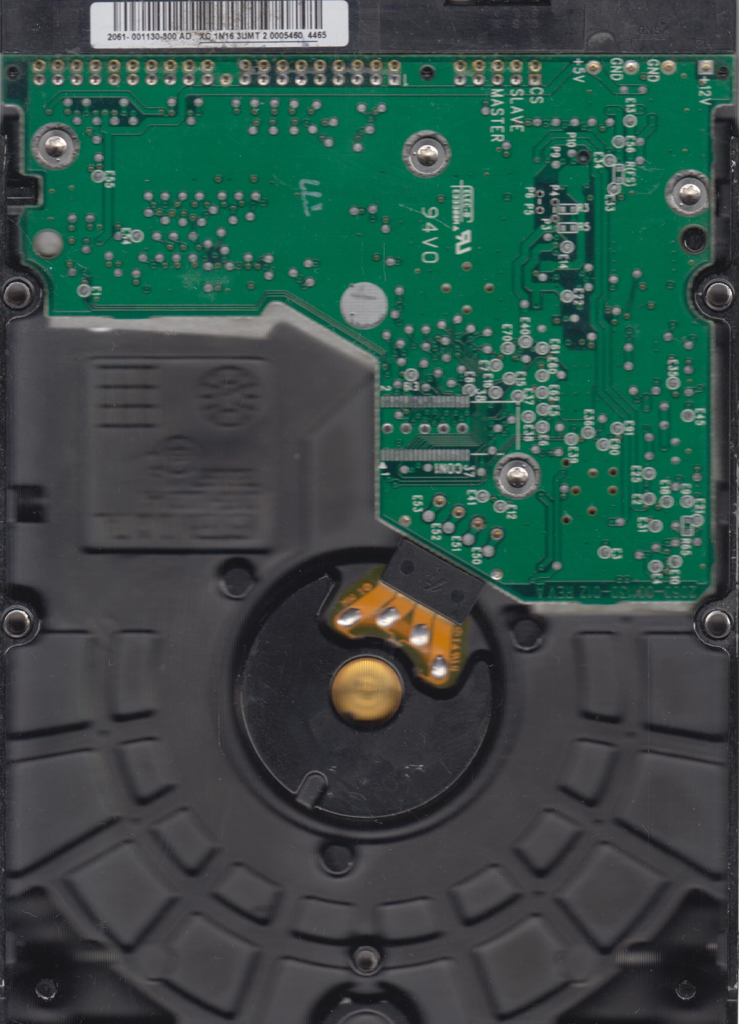 WD800BB-75FJA1, PCB: 2060-1130-012 REV A, Serial Number: WCAJ94136754, 80GB